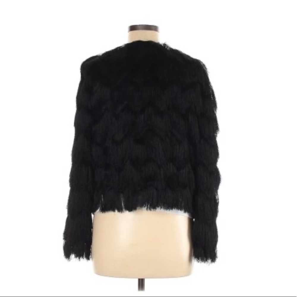 Zara basic collection shaggy jacket